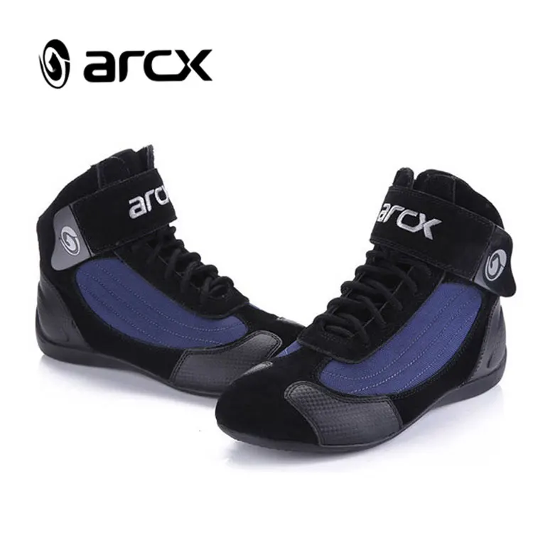 ARCX/синие мужские ботинки в байкерском стиле для верховой езды летние дышащие