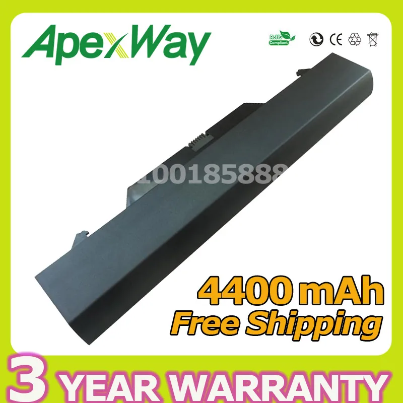 Apexway 4400mAh 6cell Аккумулятор для ноутбука HP ProBook ZZ06 4510s 4515s 4710s 72032 001 HSTNN OB88 NBP8A157B1|battery for
