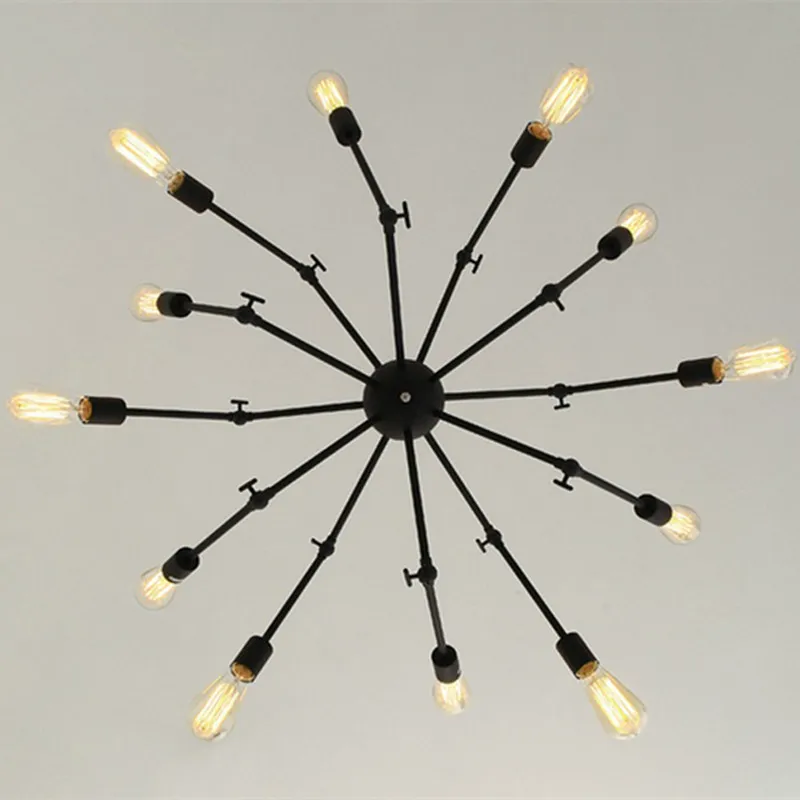 

Bar Antique spider lamp long legs Spider Pendant Lights for Kitchen dining Room Retro industrial Light vintage Iron Lampara E27