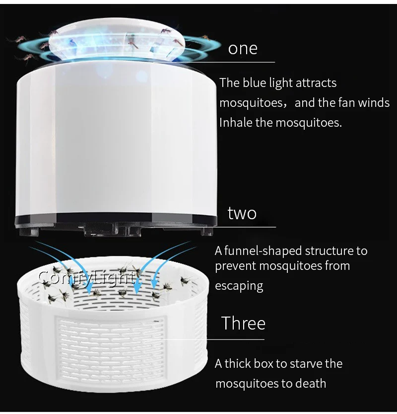Assassino do Mosquito Lâmpada para o para o Miúdo Luz e lâmpadas Led Usb Anti Mosca Mosquito Elétrico Lâmpada Casa Levou Bug Zapper Inseto Armadilha Miúdo 7 Lâmpadas p/ matar mosquito