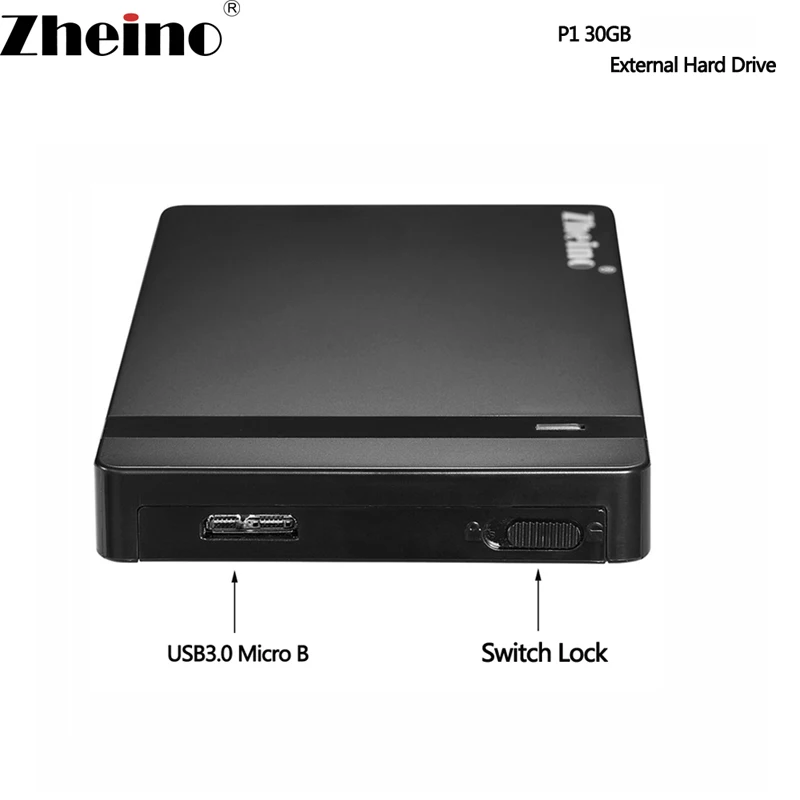 Zheino P1 USB 3 0 30 ГБ Портативный SSD Внешний жёсткий диск 2 5 дюймов SATA3 с Тип для Micro B