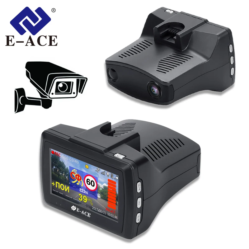 E ACE G07 3 IN 1 Car Dvr Dashcam 3 0 Inch HD 1296P Dash Cam