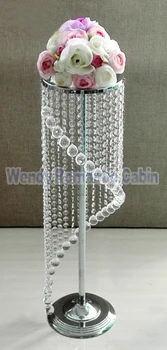 

70cm(27.5") Tall Wedding Centerpiece Table Centerpiece, flower stand bead Strands, DHL/UPS Free Shipping,Wedding Decoraton