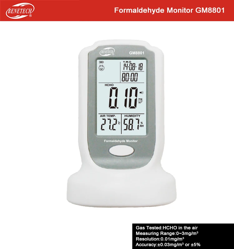

Portable multi gas detector Temperature & Humidity Function formaldehyde monitor