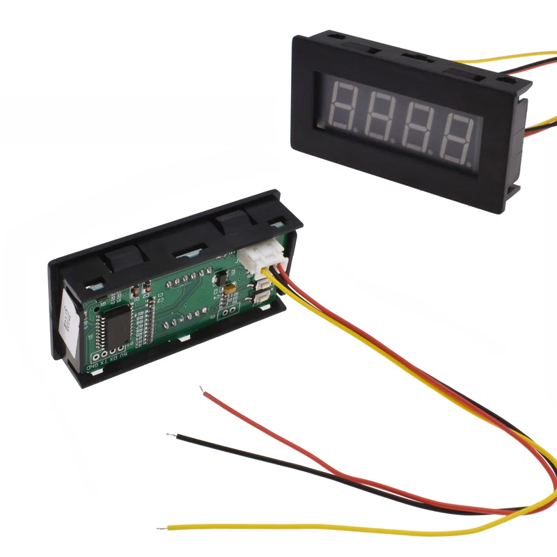 Walmeck High Precision 0.56 4 LED Digital Frequency Tachometer Car Motor Speed Meter RPM Measurement Tester 5-9999R//M DC 8-15V