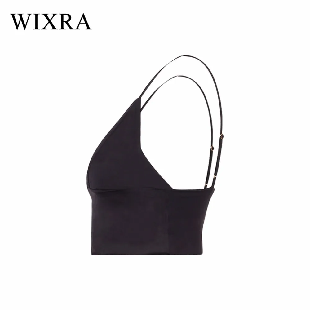 Женский топ на бретельках Wixra черный/белый без бретелей|Топы| |