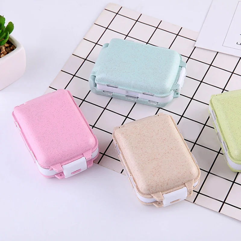 

Portable Mini Pill Case Medicine Boxes 3 Grids Travel Home Medical Tablet Empty Container Home Holder Cases