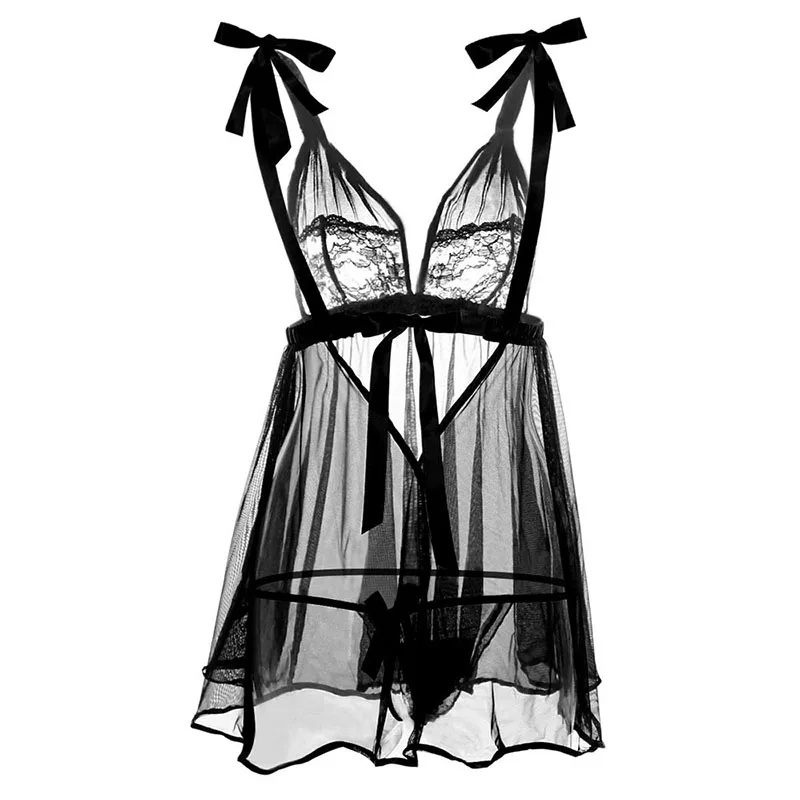 Babydoll женское кружевное сексуальное нижнее белье Ночное перспективное с низкой