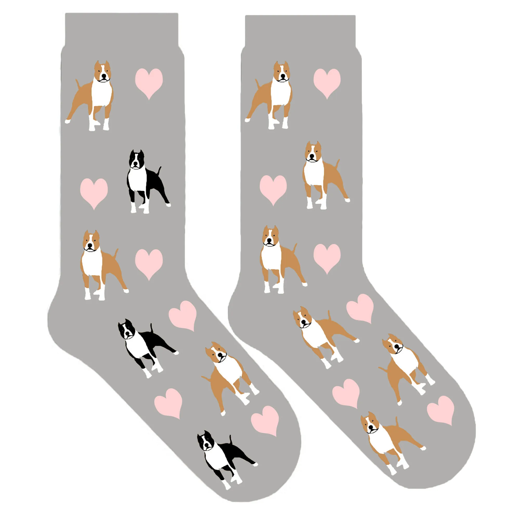 

American Staffordshire Terrier crew socks fun staffy dog socks for women Pit Bull Terriers gift pitbull 50 pair/lot ORIGINAL