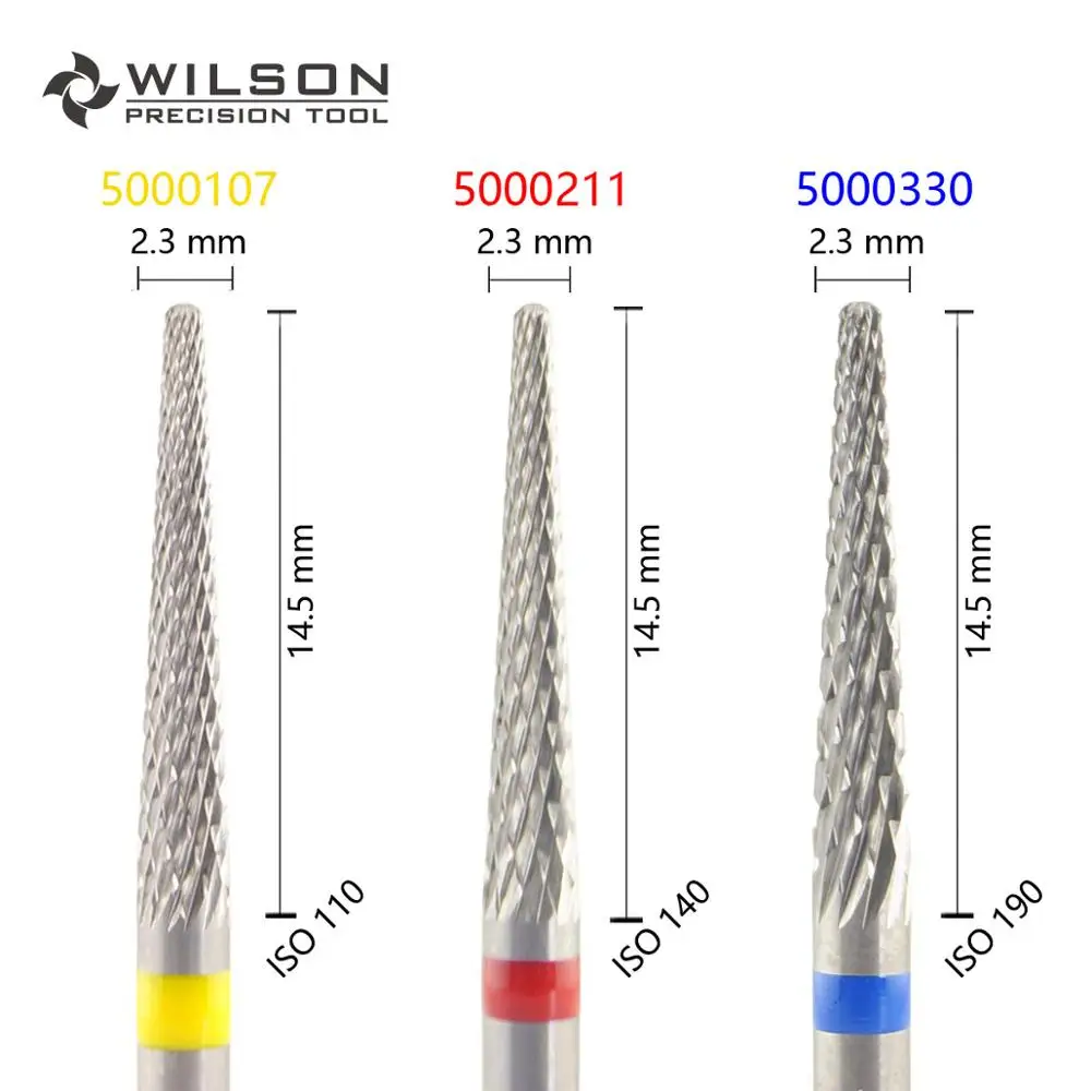 

WILSON-Conical Shape ISO 201 023 - Cross Cut - HP Tungsten Carbide Dental Lab burs