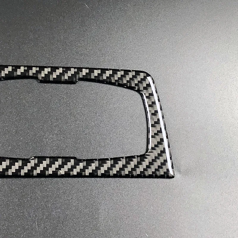 Carbon Fiber Headlight Switch Buttons Decorative Frame Cover Trim Dashboard Interior Molding Sticker for BMW F30 F34 Car Styling36 (8)