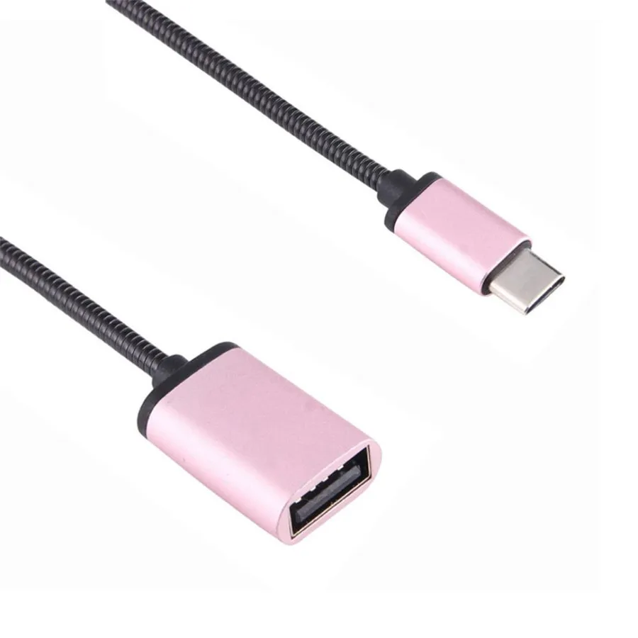 Металлический USB C 3,1 type C Мужской к USB OTG Кабель-адаптер для синхронизации данных Высокоскоростные сертифицированные аксессуары для мобильных телефонов