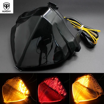 

ROAOPP Motorcycle LED Tail Brake Light turn signals For Yamaha YZF R1 2004 2005 2006 Tail Light Brake Flasher Lamp