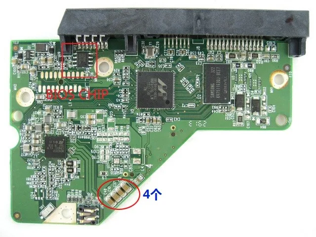 Western Digital 3.5“ SATA HDD WD30EZRX-00D8PB0 PCB Board 2060-771945-000 Rev P1