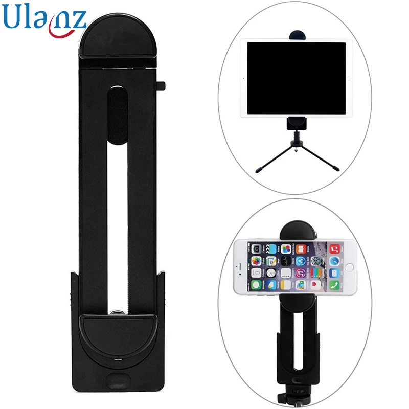 

Universal Adjustable Pad Tripod Mount holder Adapter for iPhone iPad Air Pro Mini and Android Tablet Pad Smartphone,1/4" screw