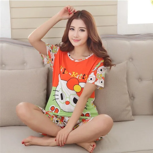 Women-Pajams-Shirt-Shorts-Sleepwear-2017-Summer-Pajama-Set-Night-Suit-Cute-Women-Sleepwear-Cartoon-Korean.jpg_640x640 (2)