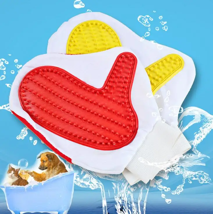 Soft Cat Pet Dog Grooming Groom bath Glove Mitt dog puppy washing