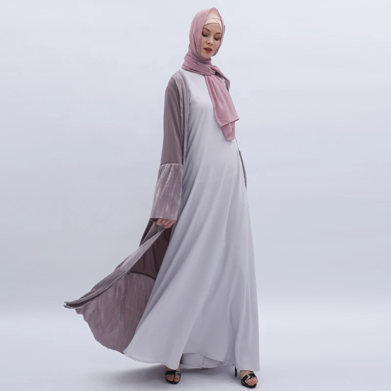 Открытое кимоно абайя, Турция, Дубайский Мусульманский платье хиджаб абайя, кафтан для женщин, кафтан, мусульманская одежда, Jilbab Femme Musulman Cothes