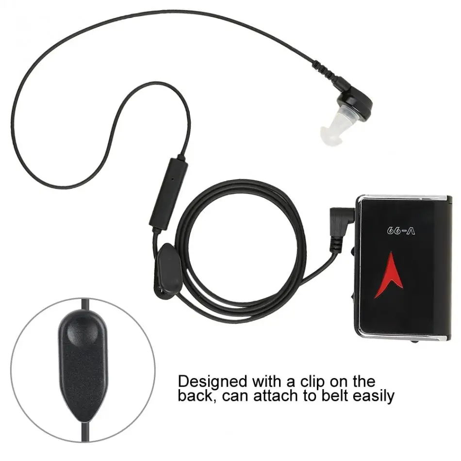 Карманный слуховой аппарат усилитель звука Регулируемый объем MP3 для глухих пожилых костной проводимости наушники слуховые аппараты Уход за ушами инструменты
