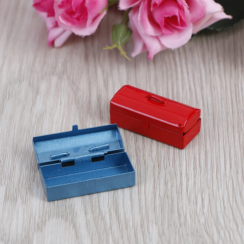 

Miniature Furniture 1:12 Dollhouse Accessories Mini Toolbox Decoration Classic Toys for Children Kids Dolls Accessory