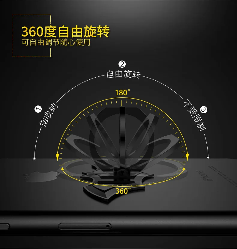 SYRINX Luxury Batman Universal Finger Ring Smartphone Mobile Cell Phone For iPhone X Xs Max 7 plus Xiaomi 8 Samsung s8 s9 Holder
