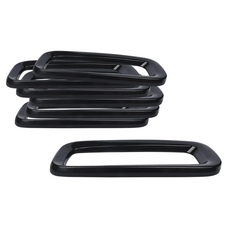 7pcs/Set Front Grill Grille Insert Cover Trim Frame For Jeep Renegade 2015-2018