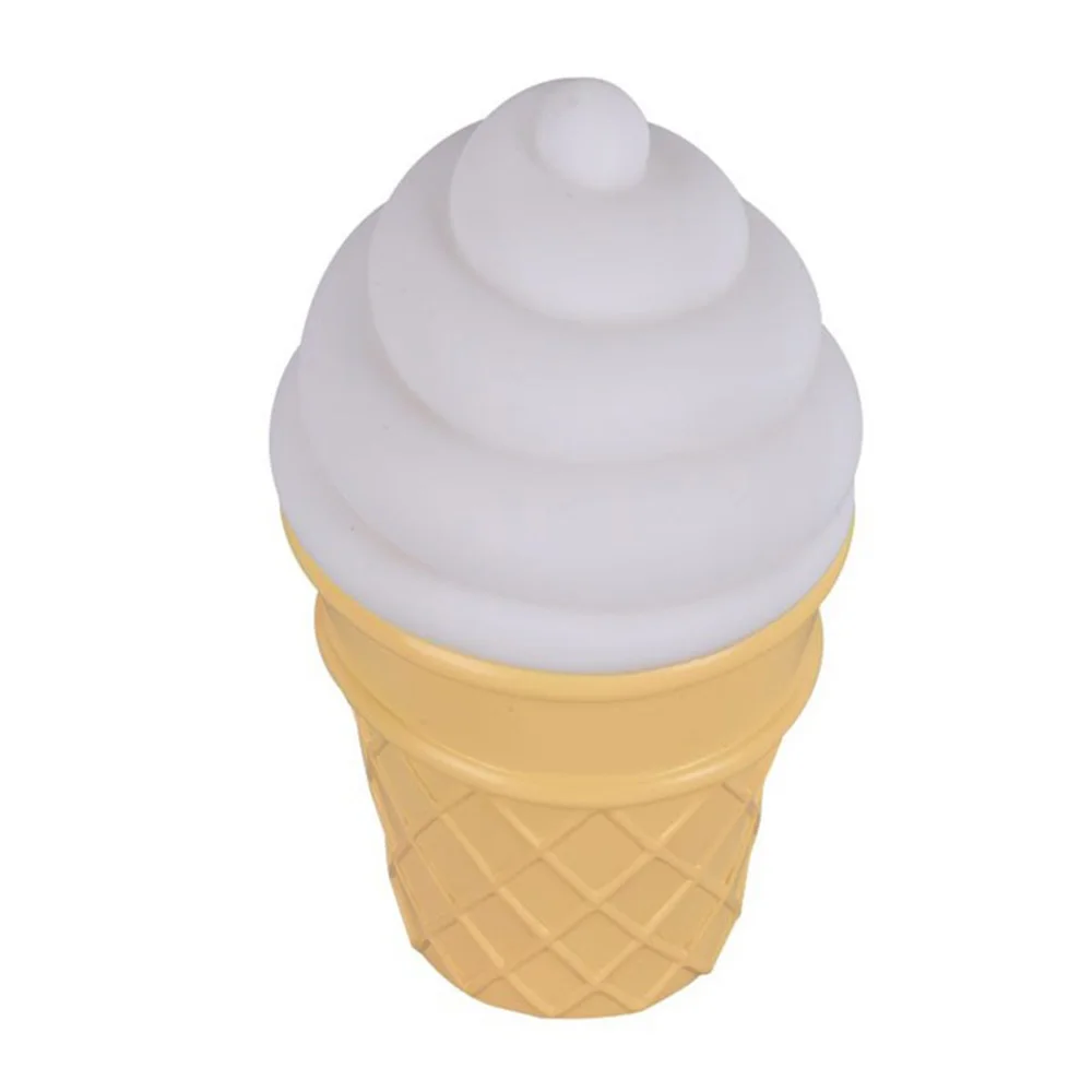 Новое поступление креативный мороженое Shaped светодиодный ночной Светильник прикроватный ночник для детей Спальня украшения - Испускаемый цвет: white