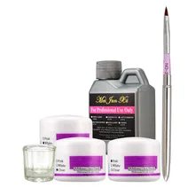 RU Generic Muiti-color арт наборы для ногтей акриловый жидкий порошок Ручка Dappen инструмент для посуды набор