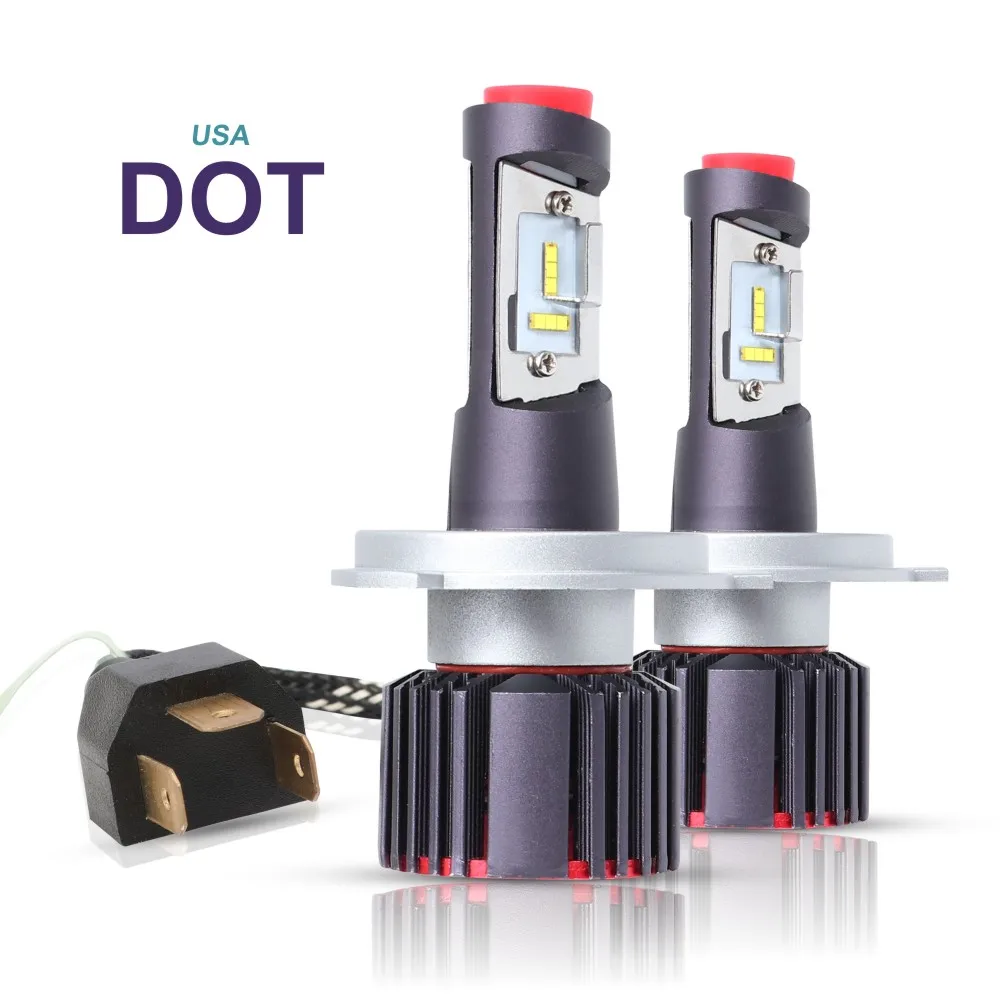 Car Rover 2PCS H7 LED Car Headlight Bulb 48W 9600LM 6000K 12 24V Auto