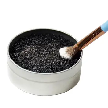 

BellyLady 2pcs Activated Carbon Sponge Cleaner Makeup Remover Eye Shadow Brushes Box Powder Cleaning Tools