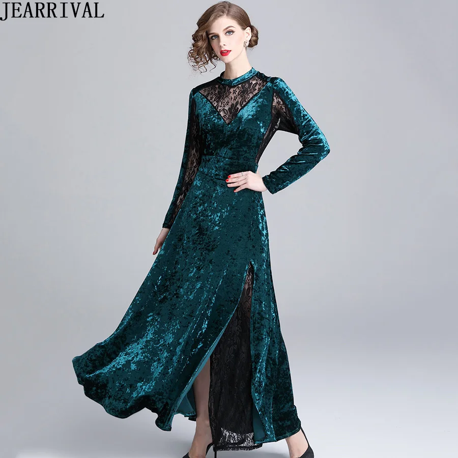 winter evening gowns with sleeves