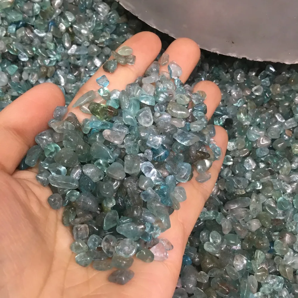 

Natural apatite crystal stone polished gemstone gravel stones for decoration