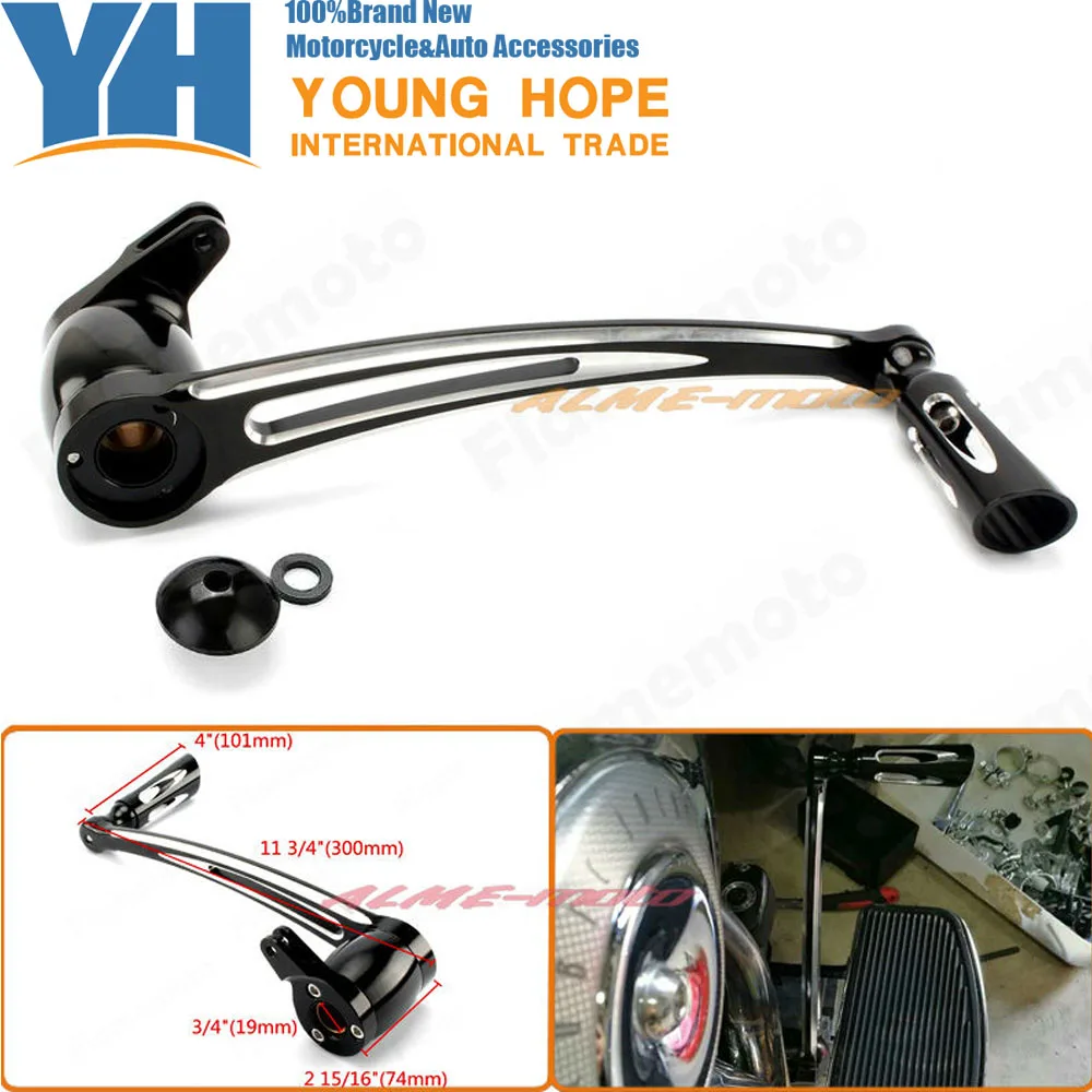 

CNC Aluminium Deep Cut Brake Arm Lever Pedal Kit For HARLEY FLT FLH FLHR Road King Electra Street Tri Glide CVO 2014 2015 2016