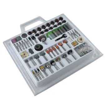 

216Pc Mini Rotary Accessory Kit Fits For Dremel Sanding Grinding Cutting Polishing
