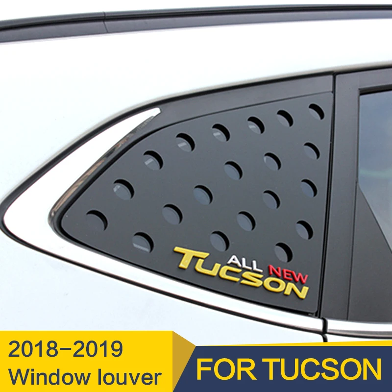 

Use For Hyundai Tucso Window Louver 2018 2019 PP Plastic Sun Shade Visor Rear Window Decoration Car Refitting Window Louver