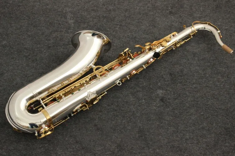 

Custom Japanese Yanagisawa T-902 tenor saxophone B flat tune Silver musical instruments Gold Key professional performances