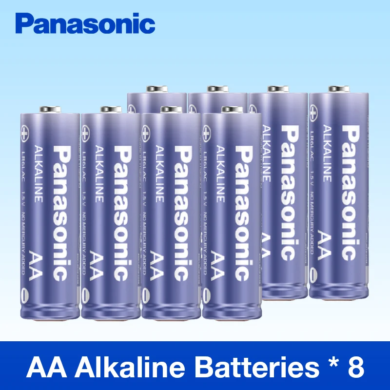 Panasonic высокое качество щелочные батареи 8 шт./лот 1,5 в камера игрушки дистанционное управление Первичная& сухая батарея бренд