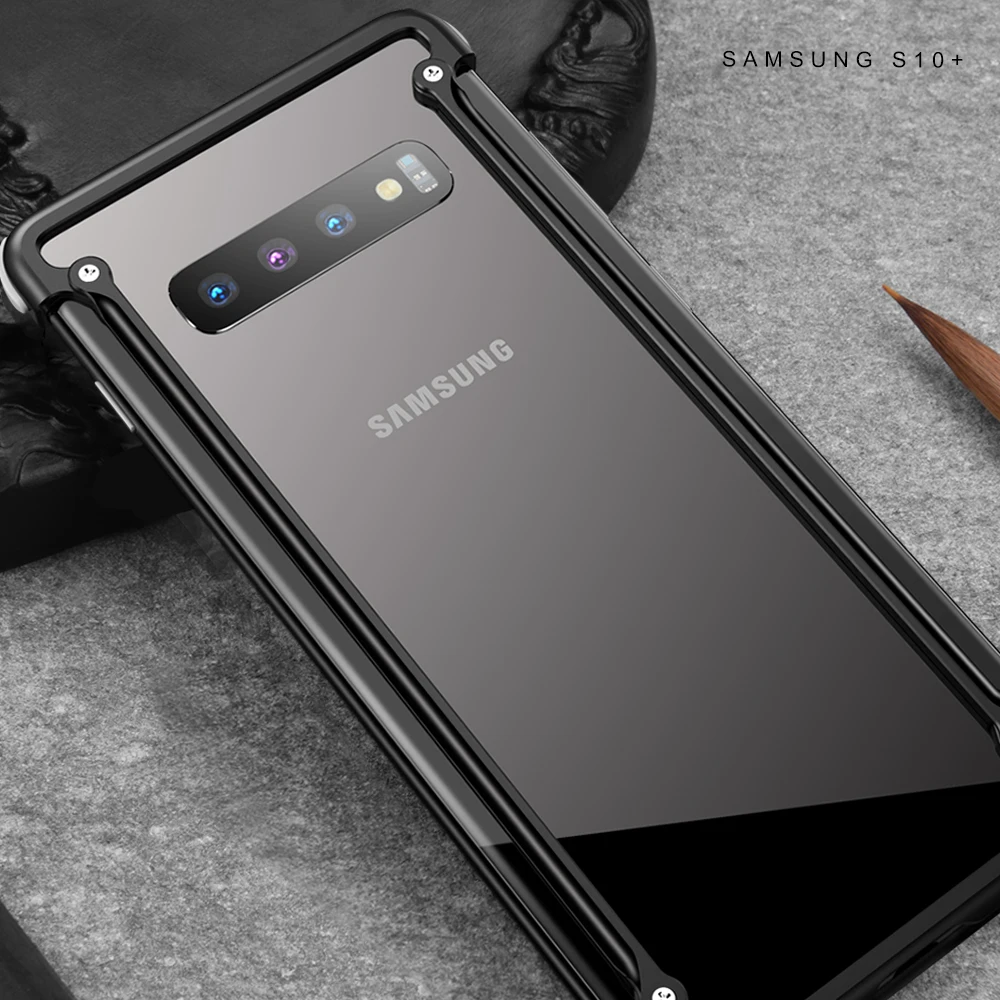 OATSBASF подушка безопасности металлический чехол для samsung Galaxy S10 персональная подушка безопасности оболочка для Galaxy S10 металлический бампер крышка чехол