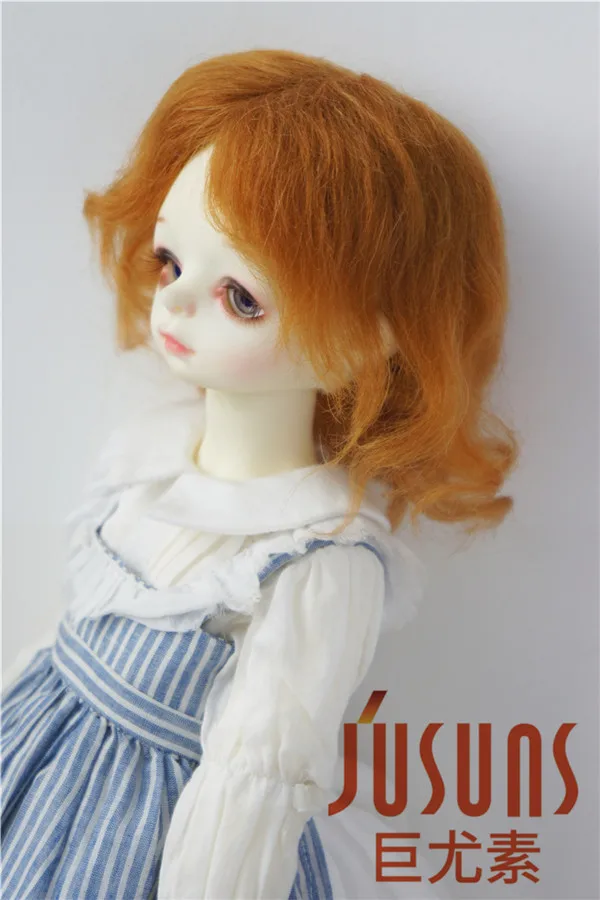 JD044 SD BJD парики из мохера для кукол 1/3 средней длины кудрявая кукла парик Размер 8-9 дюймов волшебный мохер волос для виниловой куклы