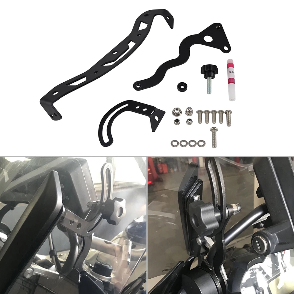 

Motorcycle Windshield Windscreen Reinforcement Adjustable Bracket Mount For BMW R1200GS LC / LC ADV R1250GS 2014-2019