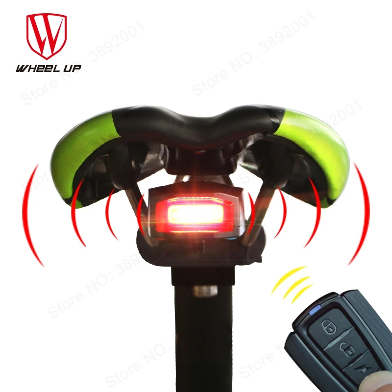 

WHEEL UP Wireless Anti-theft Remote Control Bicycle Bike Lights Waterproof Bicycle Taillights MTB Road Lamp Cycling Accessories