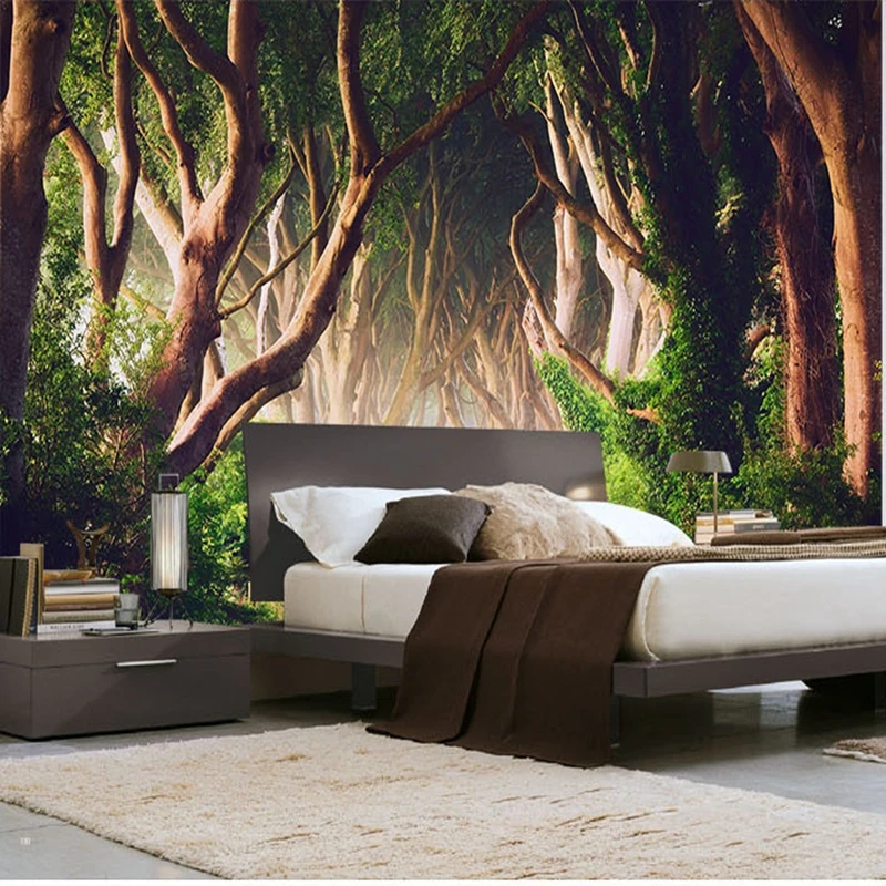 Custom Photo Wallpaper 3D Green Forest Nature Landscape Large Murals Living Room Sofa Bedroom Modern Wall Painting Home Decor Custom Photo Wallpaper 3D Green Forest Nature Landscape Large Murals Living Room Sofa Bedroom Modern Wall Painting Home Decor