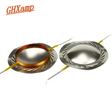 GHXAMP 39 мм твитер звуковая катушка титановая пленка ВЧ динамик звуковой катушки запчасти медный круглый провод 2 шт