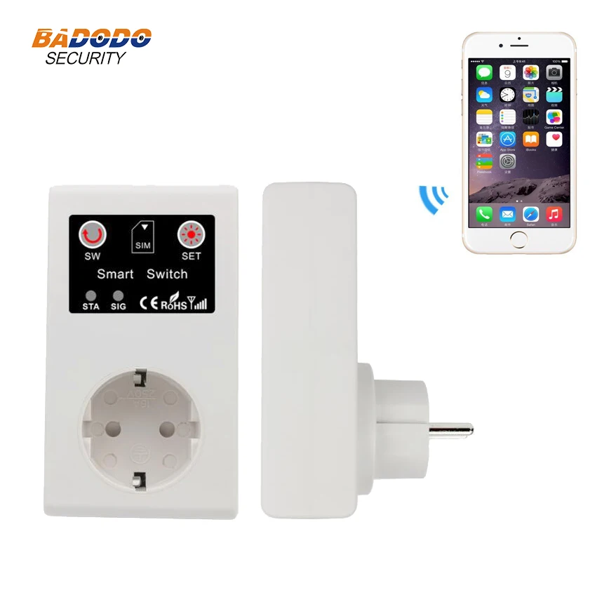

GSM wireless smart power plug Switch socket UK EU AU Standard Socket SC1-GSM SMS call APP remote control for home automation