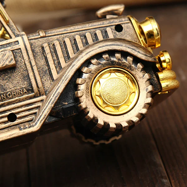 Simulation Vintage Car Alarm Clock Multifunctional Pencil Vase Antique Car Model Table Needle Desktop Clocks Home Decorator