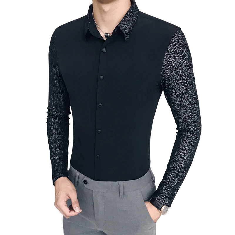 black dress shirt business casual