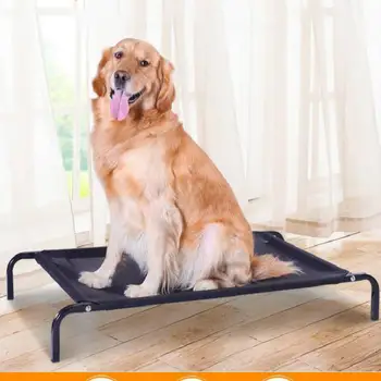 

Portable Pet Dog Bed Durable Pet Bed Travel Outdoor Metal Frame Kennel Three Colour To Choose