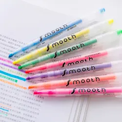 Цвет случайный 1 шт. модные креативные разноцветные маркеры срезанная головка марковая ручка дети граффити Рисование инструмент для