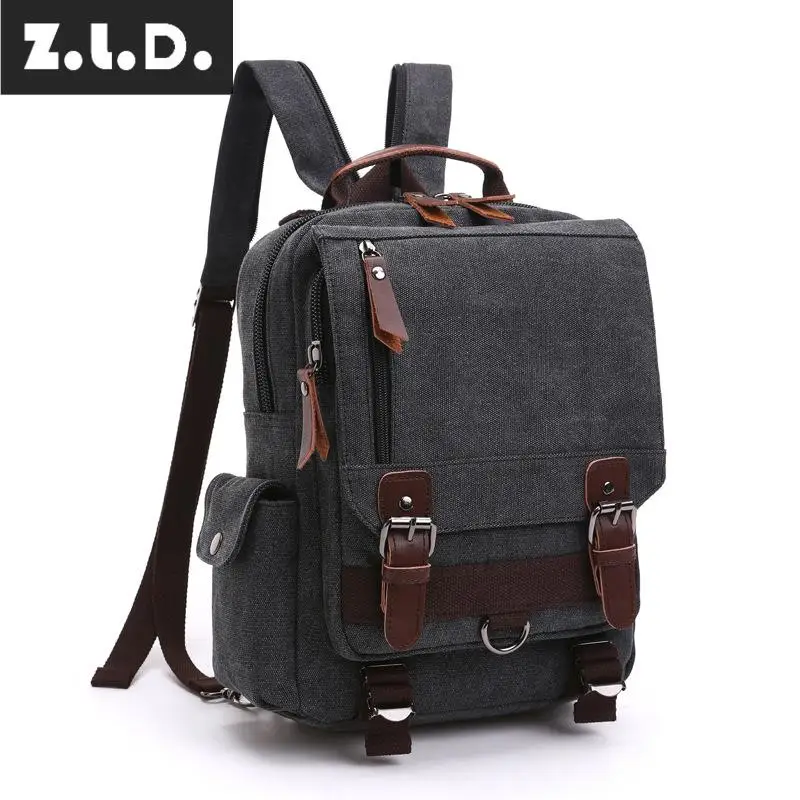Z.L.D. Модный мужской повседневный брендовый рюкзак Холщовый Рюкзак OL для мужчин и