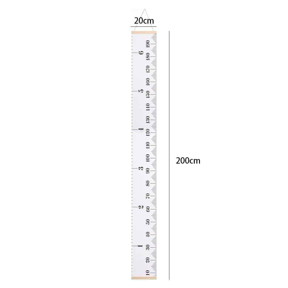 1 шт., 20 см* 200 см, дерево+ винил, график роста детей, украшение для детской комнаты, настенная линейка для измерения роста